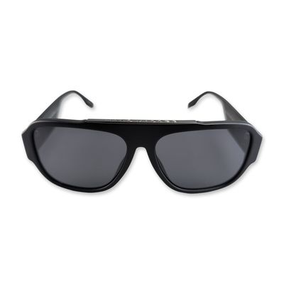 Sale Photo Thumbnail #627: Marc Jacobs Matte Black Acetate Square Aviator Sunglasses