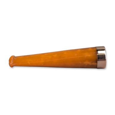 Sale Photo Thumbnail #335: Butterscotch Bakelite and 15K Rose Gold Cigarette Holder