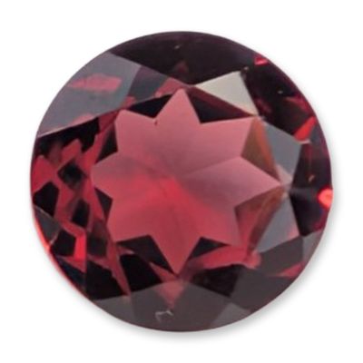 Sale Photo Thumbnail #613: Round Faceted Rhodolite Garnet Gemstone