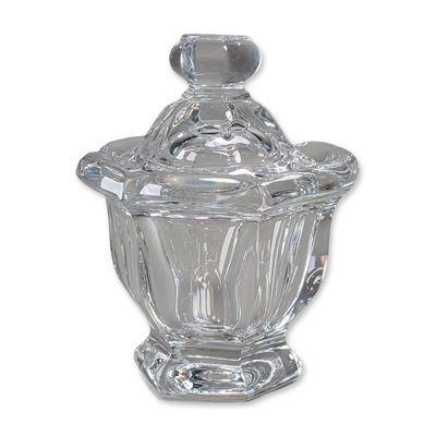 Sale Photo Thumbnail #228: Baccarat Harcourt Missouri Crystal Lidded Mustard Jar
