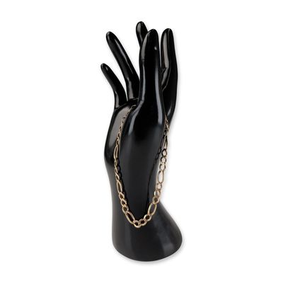 Sale Photo Thumbnail #143: Italian 10K Yellow Gold Figaro Link Bracelet