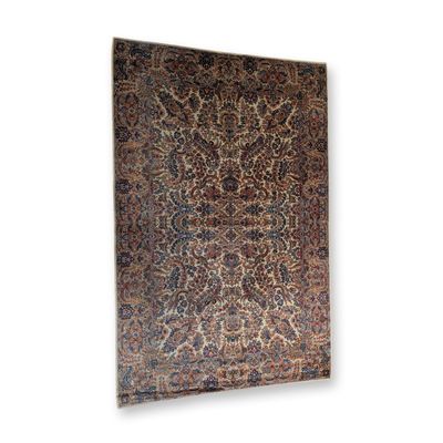 Sale Photo Thumbnail #123: Mid-Century Vintage Karastan American Worsted Wool Kirman Pattern Area Rug