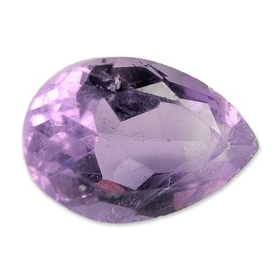 Sale Photo Thumbnail #366: Pear Shaped Faceted Violet Amethyst Gemstone
