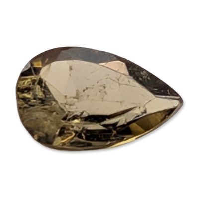 Sale Photo Thumbnail #403: Pear Cut Yellowish Green Faceted Loose Gemstone