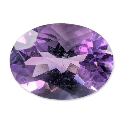 Sale Photo Thumbnail #578: Oval Faceted Purple Amethyst Gemstone