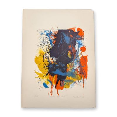 Sale Photo Thumbnail #3: Sam Middleton (American, 1927-2015) Blues for Two, Color Lithograph on Paper, Signed