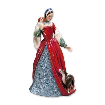 Sale Photo Thumbnail #276: Royal Doulton Six Wives of Henry VIII Porcelain Figurine, Anne Boleyn HN3232