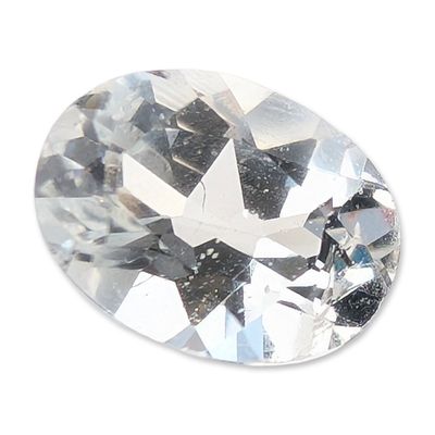Sale Photo Thumbnail #407: Oval Brilliant Cut White Topaz Gemstone