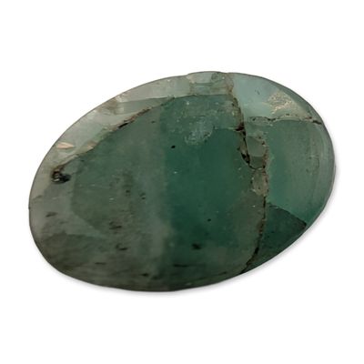 Sale Photo Thumbnail #175: Oval Mixed Cut Green Emerald Gemstone