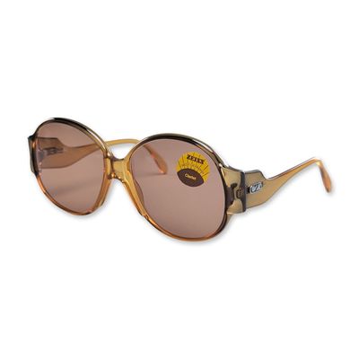 Sale Photo Thumbnail #630: Zeiss Marwitz West Germany Oversized Amber Acetate Sunglasses