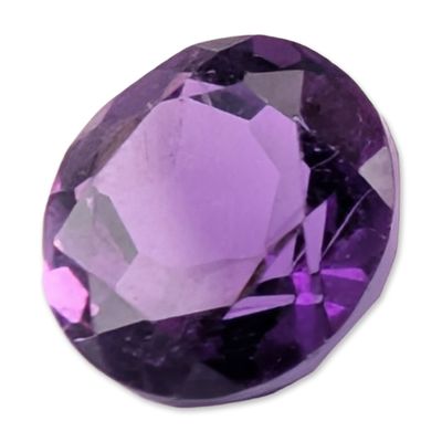 Sale Photo Thumbnail #375: Loose Round Brilliant Cut Amethyst Gemstone