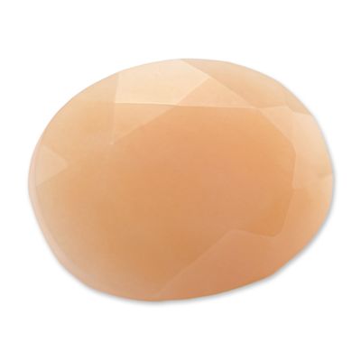 Sale Photo Thumbnail #180: Loose Faceted Oval Peach Moonstone Gemstone