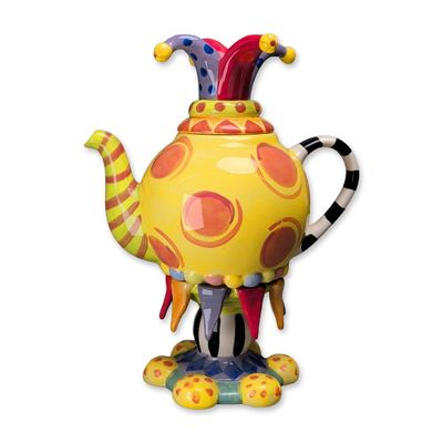 Sale Photo Thumbnail #49: Erich Emmenegger for Studio E Design Jester Pedestal Teapot