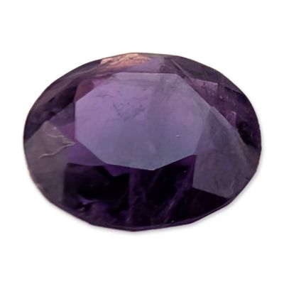 Sale Photo Thumbnail #374: Loose Oval Faceted Purple Amethyst Gemstone
