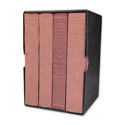 Sale Photo Thumbnail #435: Churchill, Winston S. A History of the English-Speaking Peoples. Dorset Press, 1990. Four-Volume Set