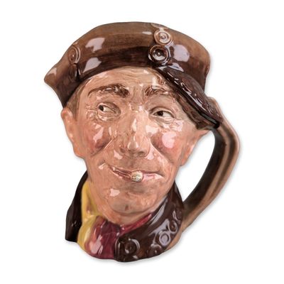 Sale Photo Thumbnail #646: Royal Doulton Large Character Jug, Pearly Boy - Brown Hat and Brown Buttons