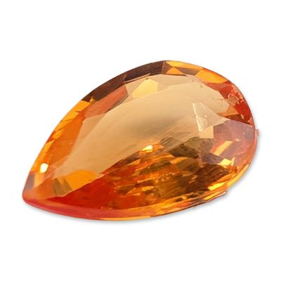 Sale Photo Thumbnail #405: Pear Cut Orange Loose Sapphire Gemstone
