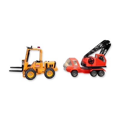 Sale Photo Thumbnail #528: 2pc Tonka Pressed Steel Construction Vehicles