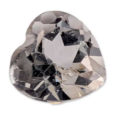 Sale Photo Thumbnail #615: Heart Cut White Topaz Loose Gemstone