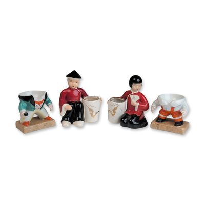 Sale Photo Thumbnail #132: 4pc Ardalt and Moriyama Occupied Japan Porcelain Figurine Collection
