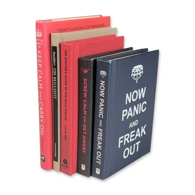 Sale Photo Thumbnail #649: 5pc Collection of Keep Calm and Carry On Parody and Humor Books