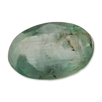 Sale Photo Thumbnail #394: Oval Faceted Loose Green Emerald
