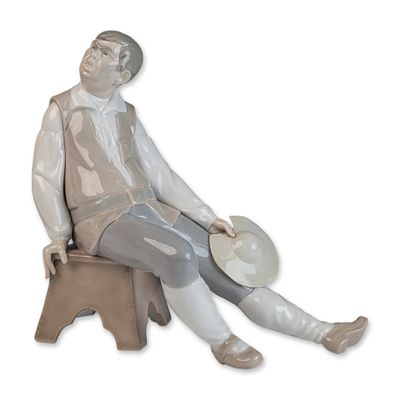Sale Photo Thumbnail #54: Lladro Glazed Porcelain Figurine, Sancho Panza 01001031