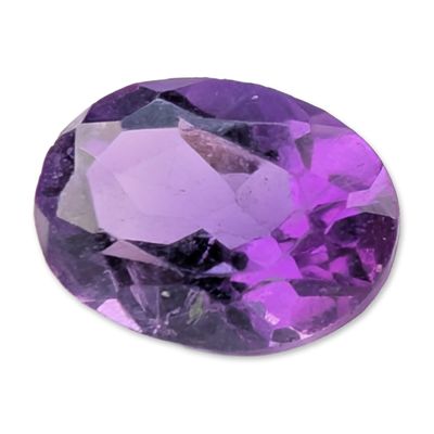 Sale Photo Thumbnail #156: Oval Faceted Amethyst Gemstone