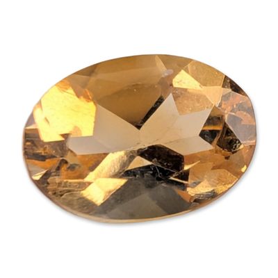 Sale Photo Thumbnail #387: Oval Faceted Yellow Citrine Gemstone