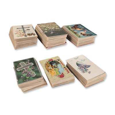 Sale Photo Thumbnail #640: Collection of Early 20th Century Easter Holiday Postcards