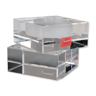 Sale Photo Thumbnail #224: Baccarat Arik Levy Intangible Crystal Cube Candle Holder