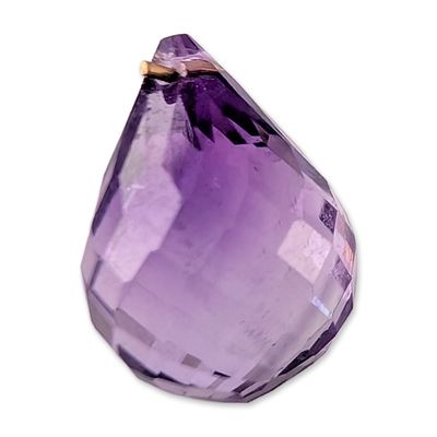 Sale Photo Thumbnail #580: Faceted Briolette Amethyst Gemstone