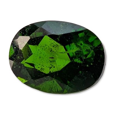 Sale Photo Thumbnail #413: Oval Cut Faceted Green Tourmaline Gemstone