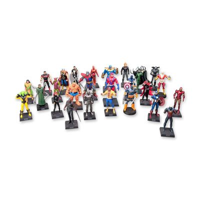Sale Photo Thumbnail #513: 26pc Eaglemoss The Classic Marvel Figurine Collection Metal Figurines