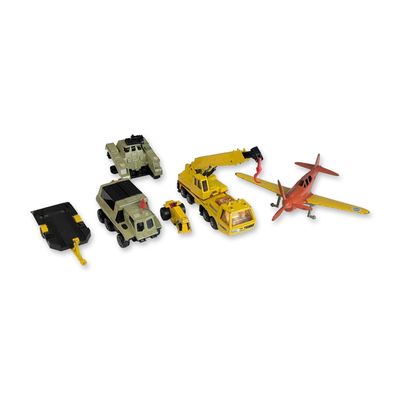Sale Photo Thumbnail #535: 6pc Matchbox Die-Cast Truck, Trailer Toys with Hubley Metal Plane