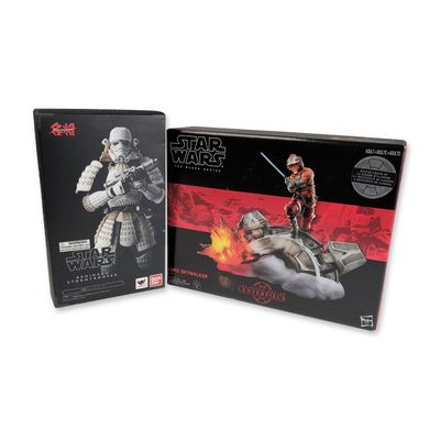Sale Photo Thumbnail #90: 2pc Bandai Ashigaru Stormtrooper and Hasbro Black Series Centerpiece Luke Skywalker