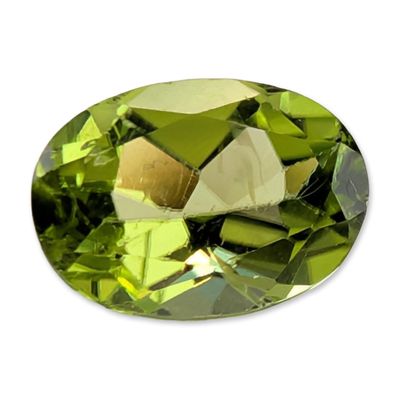 Sale Photo Thumbnail #401: Oval Modified Brilliant Cut Peridot Gemstone