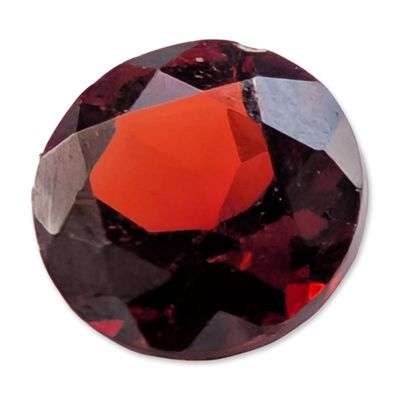 Sale Photo Thumbnail #177: Round Brilliant Cut Natural Red Garnet