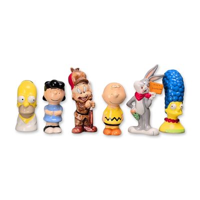 Sale Photo Thumbnail #507: 6pc Character Ceramic Salt and Pepper Shakers Sets