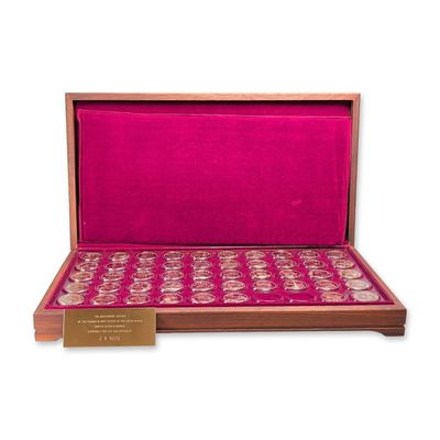 Sale Photo Thumbnail #651: The Franklin Mint Governors Edition States of the Union Bronze Medal Incomplete Set