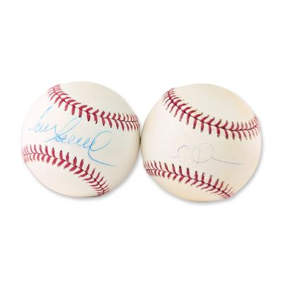 Sale Photo Thumbnail #204: Two Joe Borowski and Bret Boone Signed Official Major League Baseballs