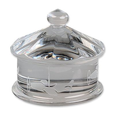 Sale Photo Thumbnail #227: Baccarat Etched Crystal Lidded Condiment Jar