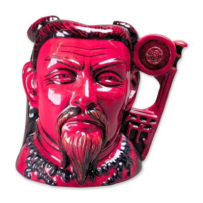 Sale Photo Thumbnail #265: Royal Doulton Flambe Large Character Jug, Mikado D7254