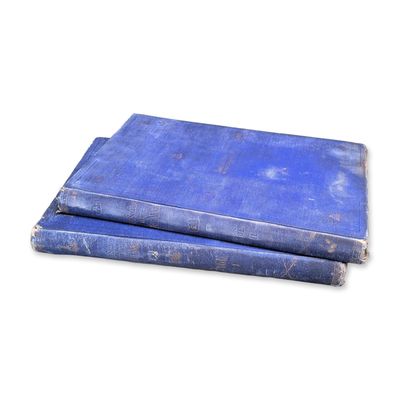 Sale Photo Thumbnail #425: 2 Volume Set The Soldier in Our Civil War Gilt Stamped Blue Cloth Folios