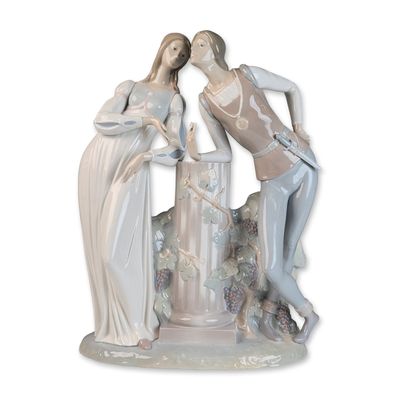 Sale Photo Thumbnail #64: Lladro Glazed Porcelain Figurine, Romeo and Juliet 01004750