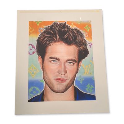 Sale Photo Thumbnail #325: Richard Phillips (American, born 1962) Artist Proof Robert Pattinson Most Wanted Giclee on Paper