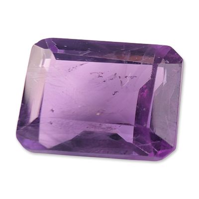 Sale Photo Thumbnail #581: Loose Emerald Cut Purple Amethyst Gemstone