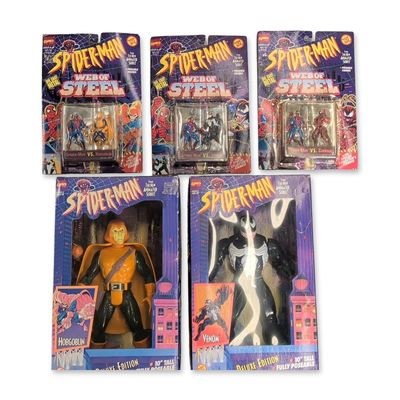 Sale Photo Thumbnail #318: 5pc Toy Biz Marvel Comics Spider-Man Action Figure Collection