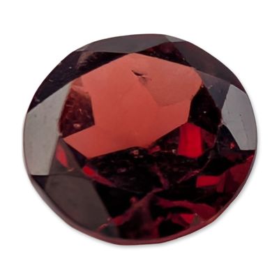 Sale Photo Thumbnail #604: Loose Faceted Round Red Garnet