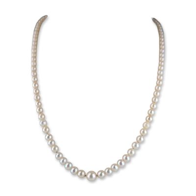Sale Photo Thumbnail #349: 14K Gold Graduated Cultured Pearl Necklace